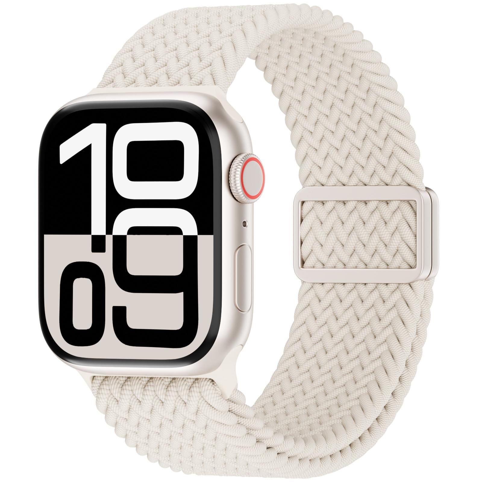 Magnetic Braided Solo Loop Compatible for Apple Watch Band 42mm 41mm 40mm 38mm 46mm 45mm 44mm 49mm, Stretchy Nylon Sport Elastic Strap for iWatch Bands Series 10 9 8 7 6 5 4 3 2 1 SE Ultra Women Men