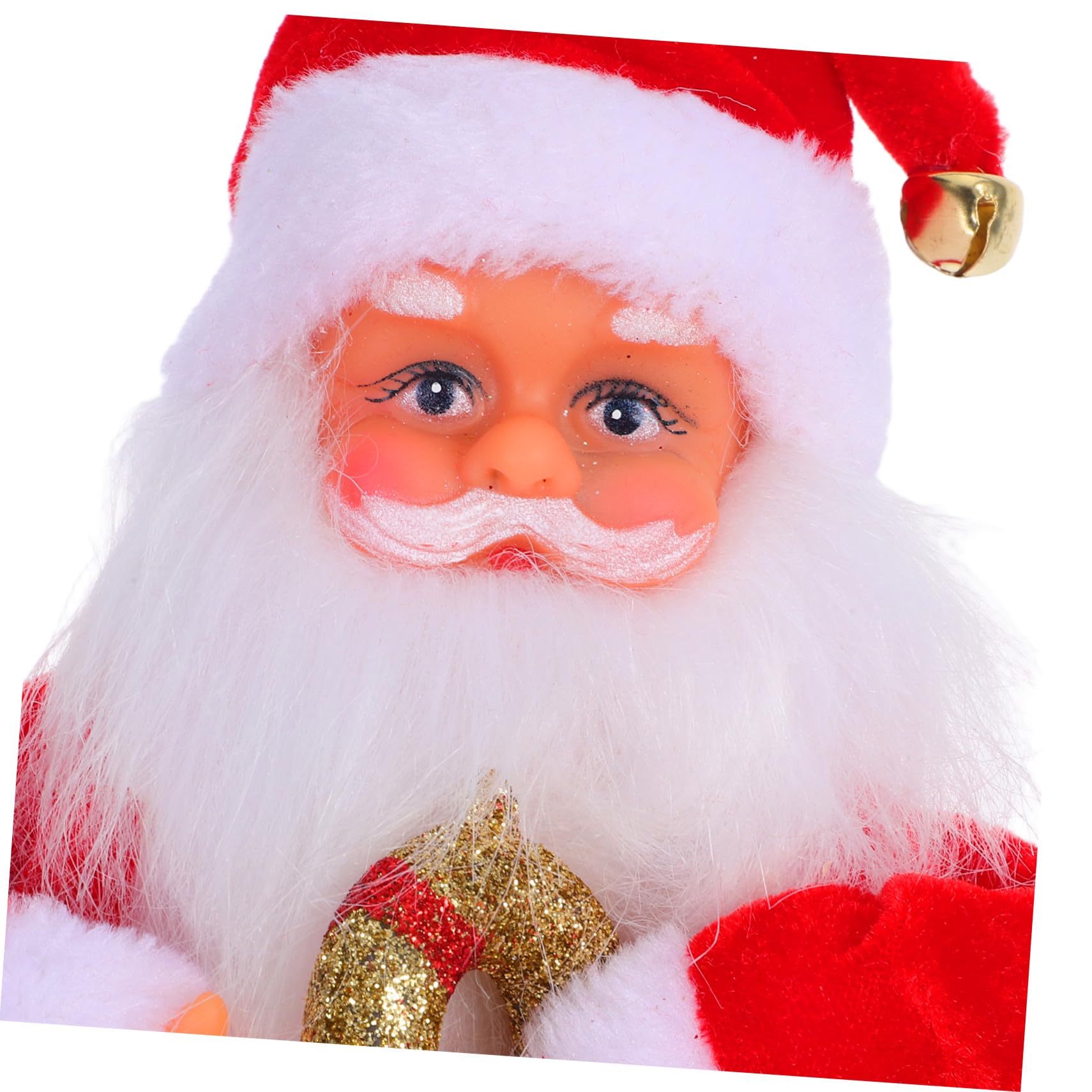 SUPVOX Bambola di Babbo Natale Elettrica Giocattolo Musicale per Feste Natalizie Decorazione Divertente per Ragazzo Ragazza e Caminetti