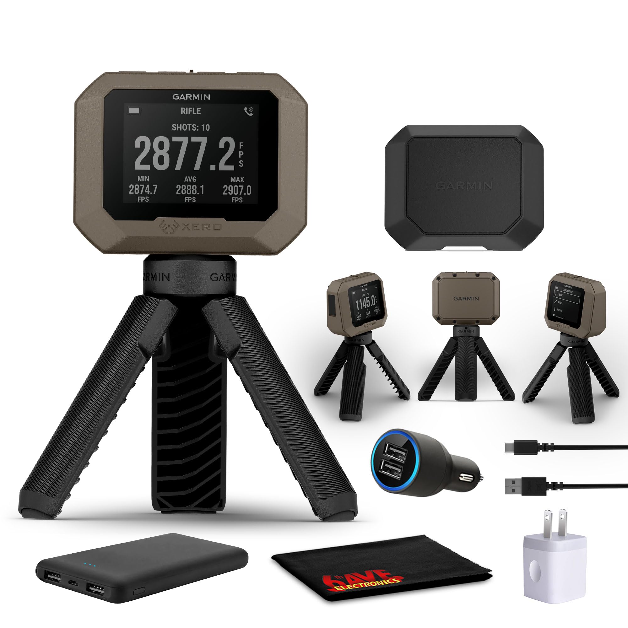 Garmin Xero C1 Pro Chronograph Compact Design Bundle