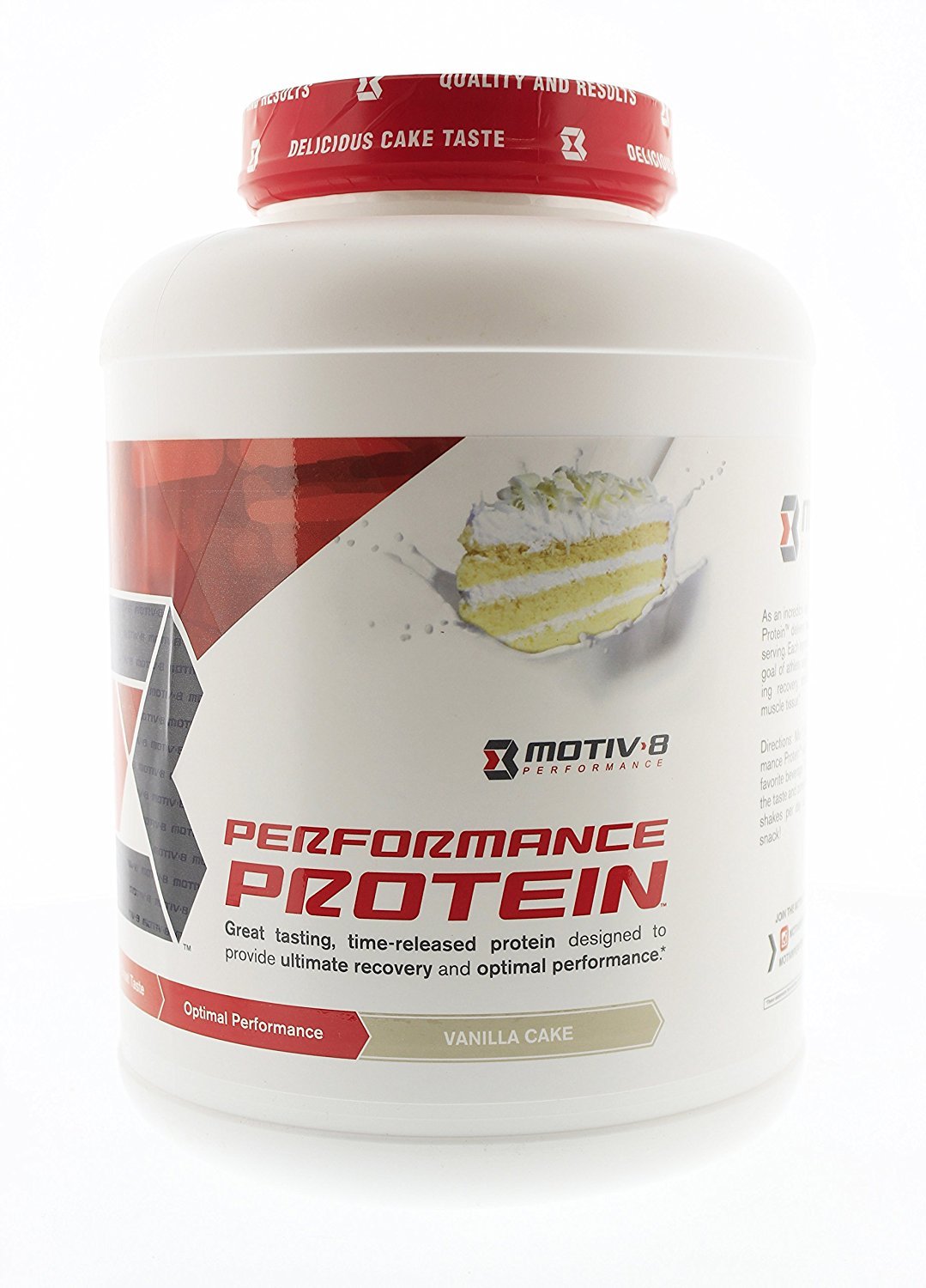 Motiv8 Performance Protein - Vanilla Cake 4.78 lbs