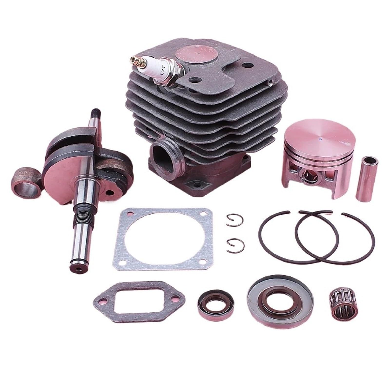 52mm Zylinder Kolben Kit for Sti MS380 038 MS 380 Kurbelwelle Öl Dichtung Dichtung Kettensäge Werkzeug Ersatz Ersatzteil