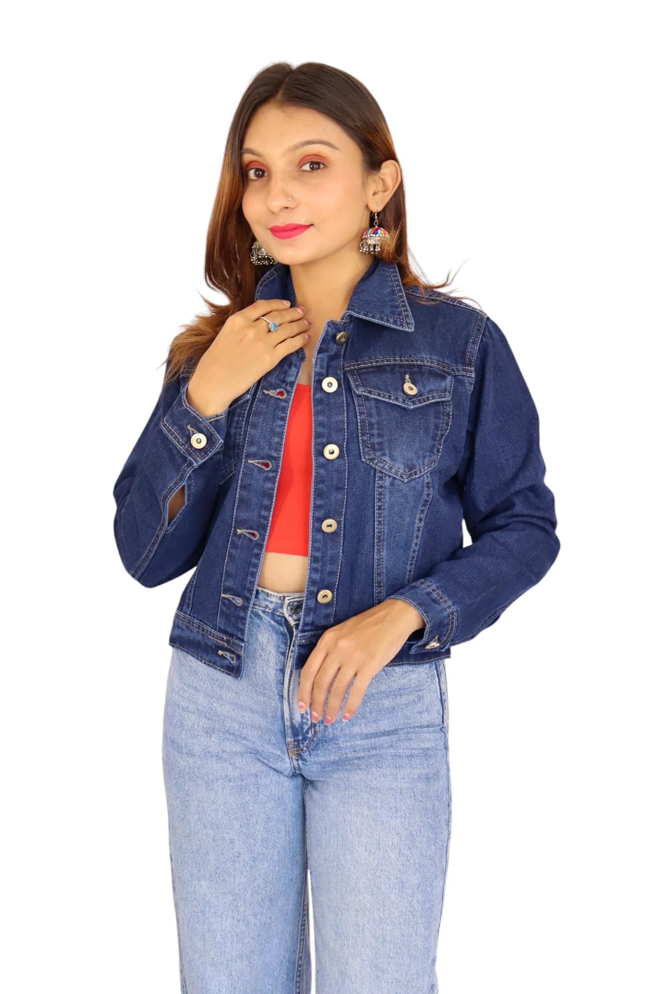 tavan Women's Shrug or Jacket Denim Koti/Jacket/Waist Coat for Women D4-picture-19