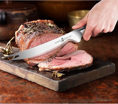 Miniatura 8 de TUO Cuchillo de chef  Cuchillo de chef profesional de 8 pulgadas ultra afilado, acero inoxidable alemán de alto carbono de alta calidad, caja de