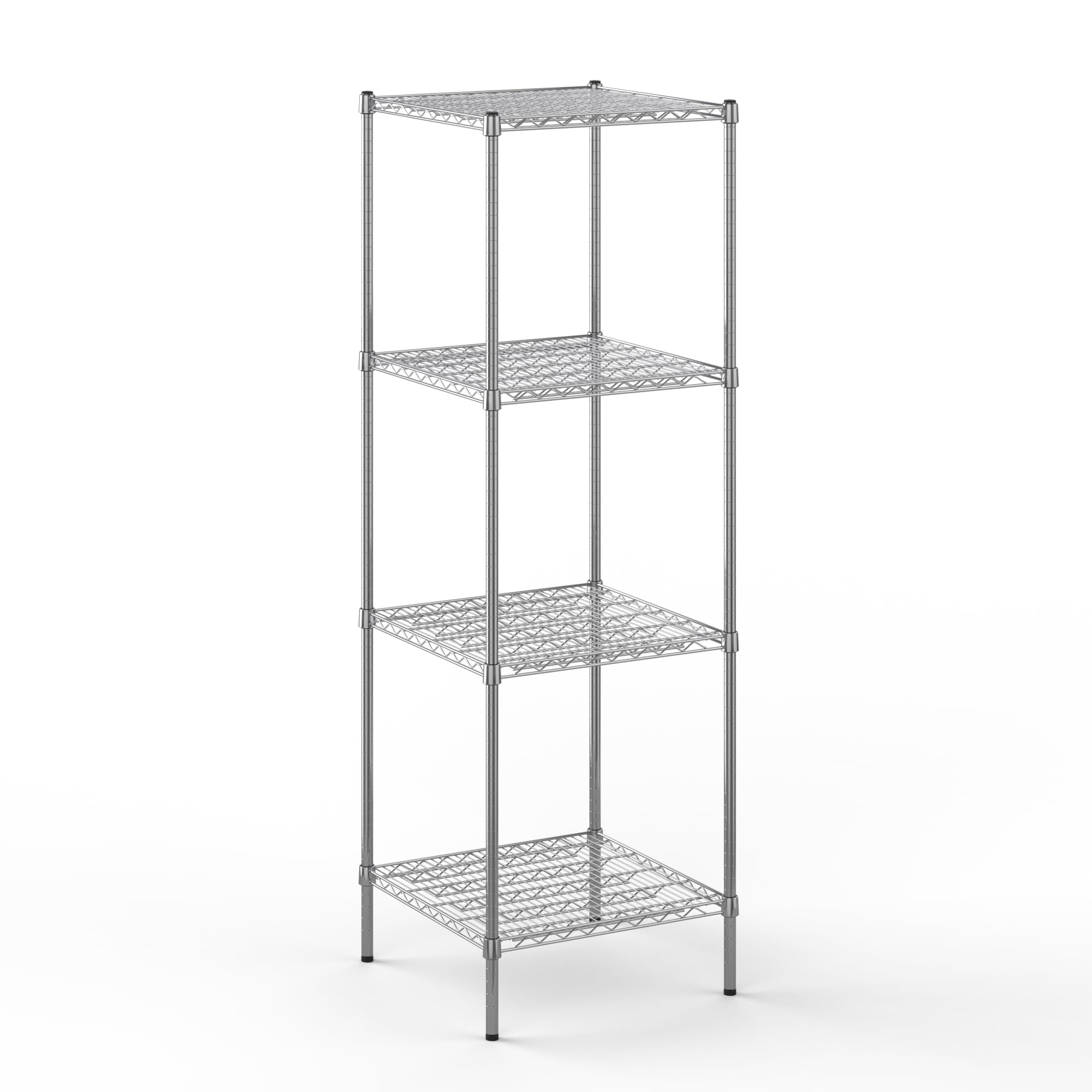 24" Deep x 24" Wide x 74" Height Wire Shelving Kit | 4-Tier | NSF Commercial Storage Rack Unit