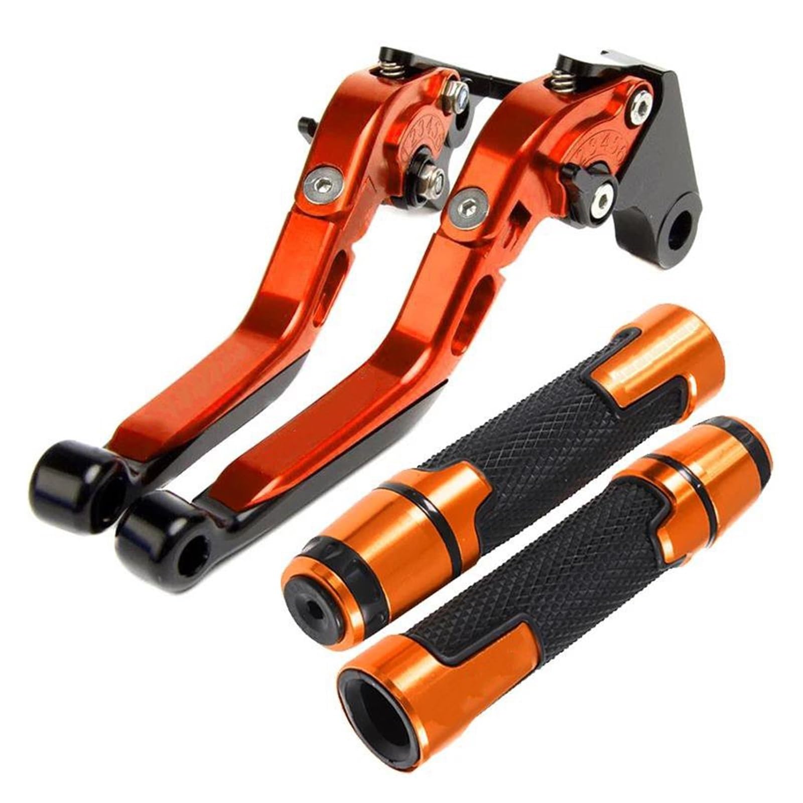 Mamxvkvzeu C Motorbike Brake Lutch Handle Levers For Suzuki Sv650 Sfv650 For Gladius Sv 650 Dl650 For V-Strom Xt 2009-2015 Motorcycle Folding Brake Lutch Levers Handbar End Grips(C)