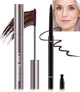 Juego de rímel y delineador de ojos marrón pa...