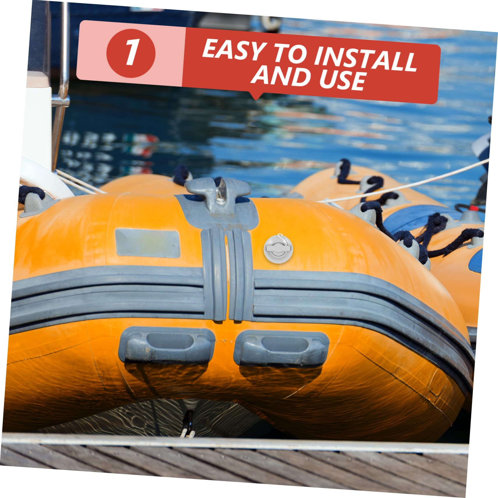 Abaodam Valvola per Gommone Barca Aria Accessori per Barche Marine Gonfiabile Chiave Kit Trop Kayak Valvola Multiforo Adattatore per Valvole Spina per Kayak Plastica
