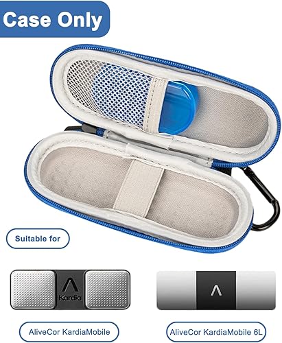 Miniatura 5 de Funda compatible con monitor Kardiamobile ECG, funda para monitor de corazón Kardiamobile ECG compatible con pastillero, Stroage de viaje duro para