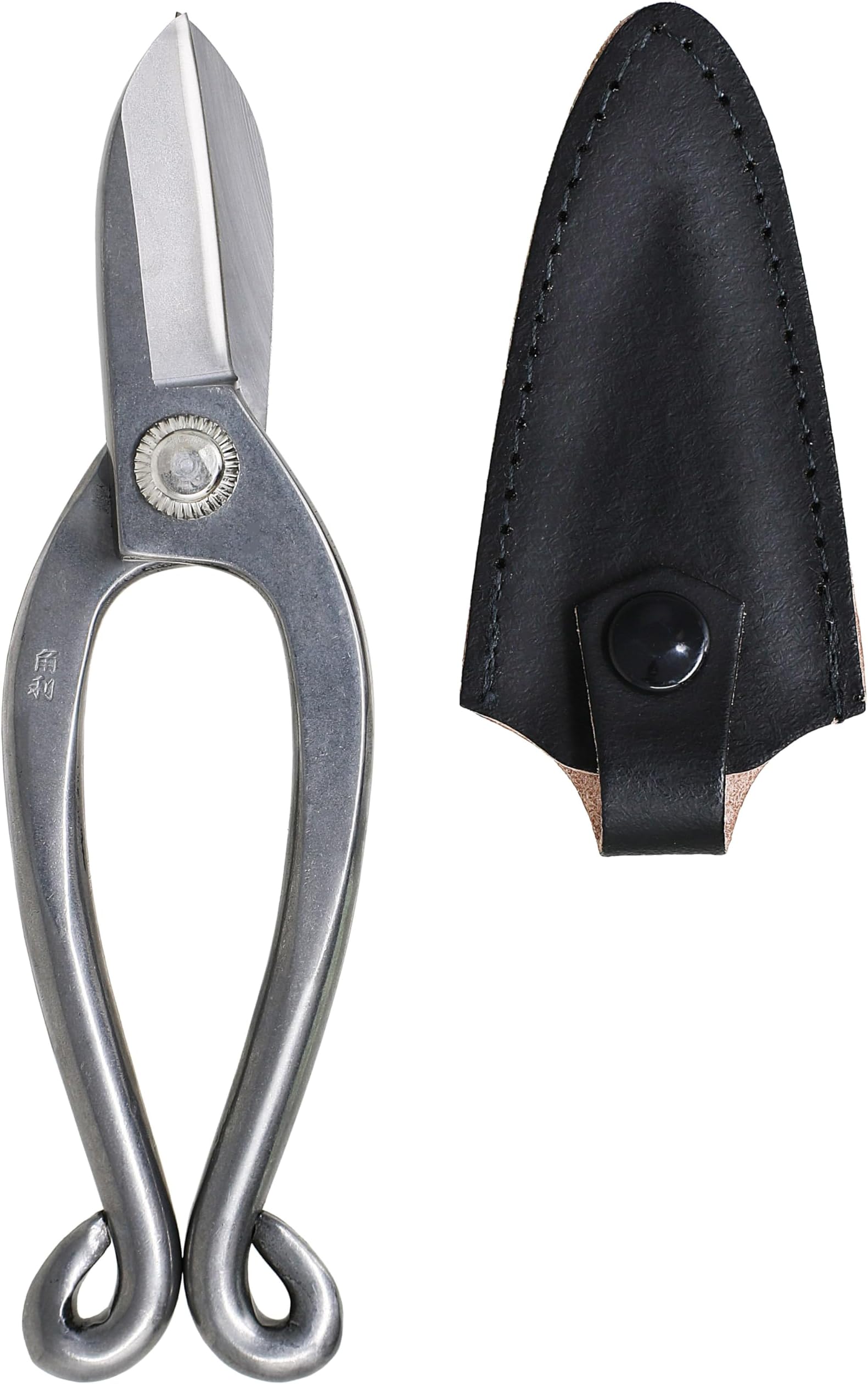 KAKURI Ikenobo Shears Japanese Flower Scissors for Fresh Flower Arranging 6.5" Professional Floral Scissors, Japanese Stainless Steel, Silver, Made in JAPAN