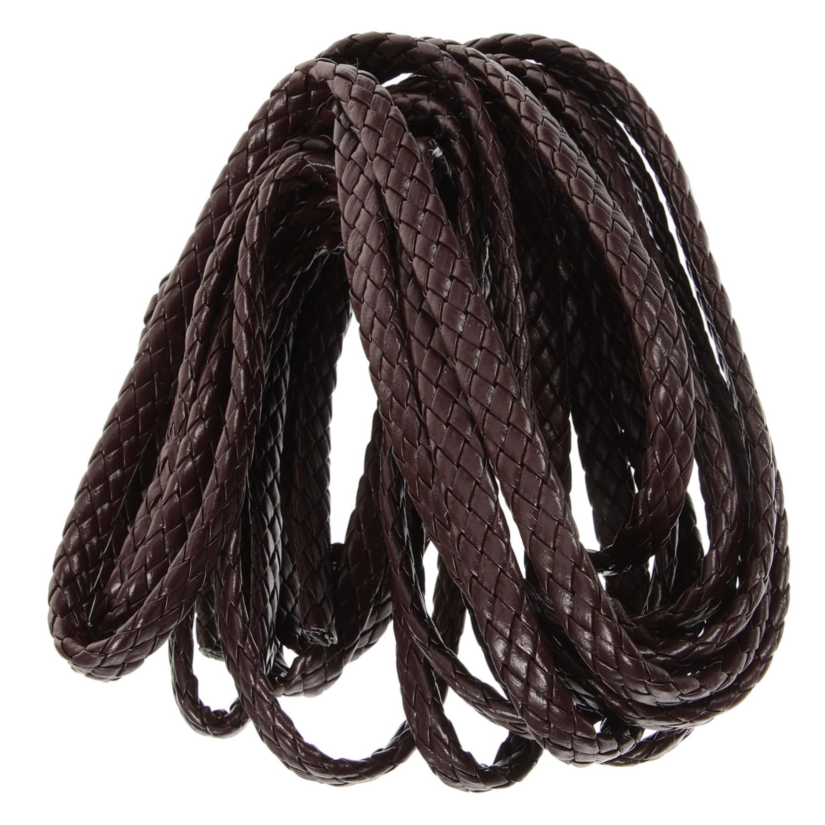 KONTONTY Elastic String for Jewelry Making Braided Leather Cord Braided Rope for DIY Bracelets Leather Cord Rope