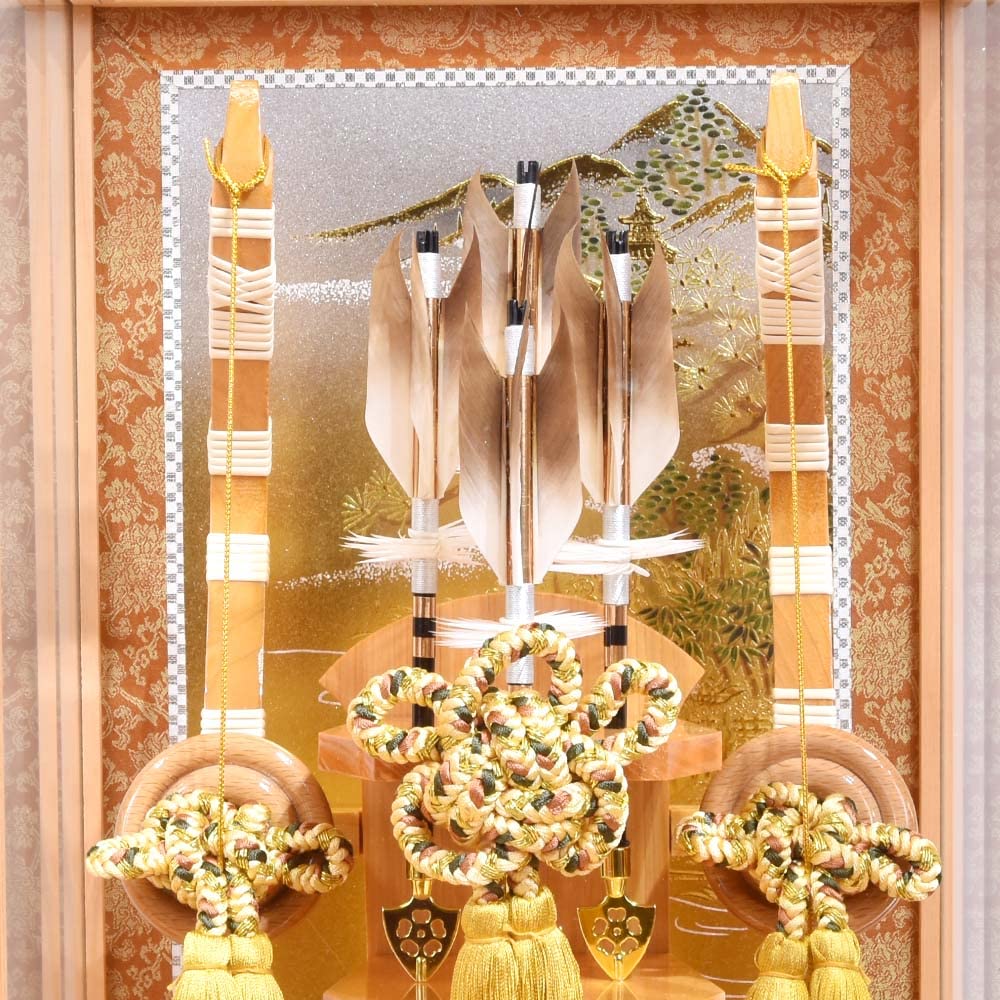 Amazon | 破魔弓久月 コンパクト 破魔矢 16号 八雲a 檜 ケース飾り