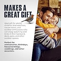 Vista 5 de Monarch Abode Comedero colgante para pájaros al aire libre – Comedero colgante para pájaros con dos niveles para pájaros silvestres, negro mate