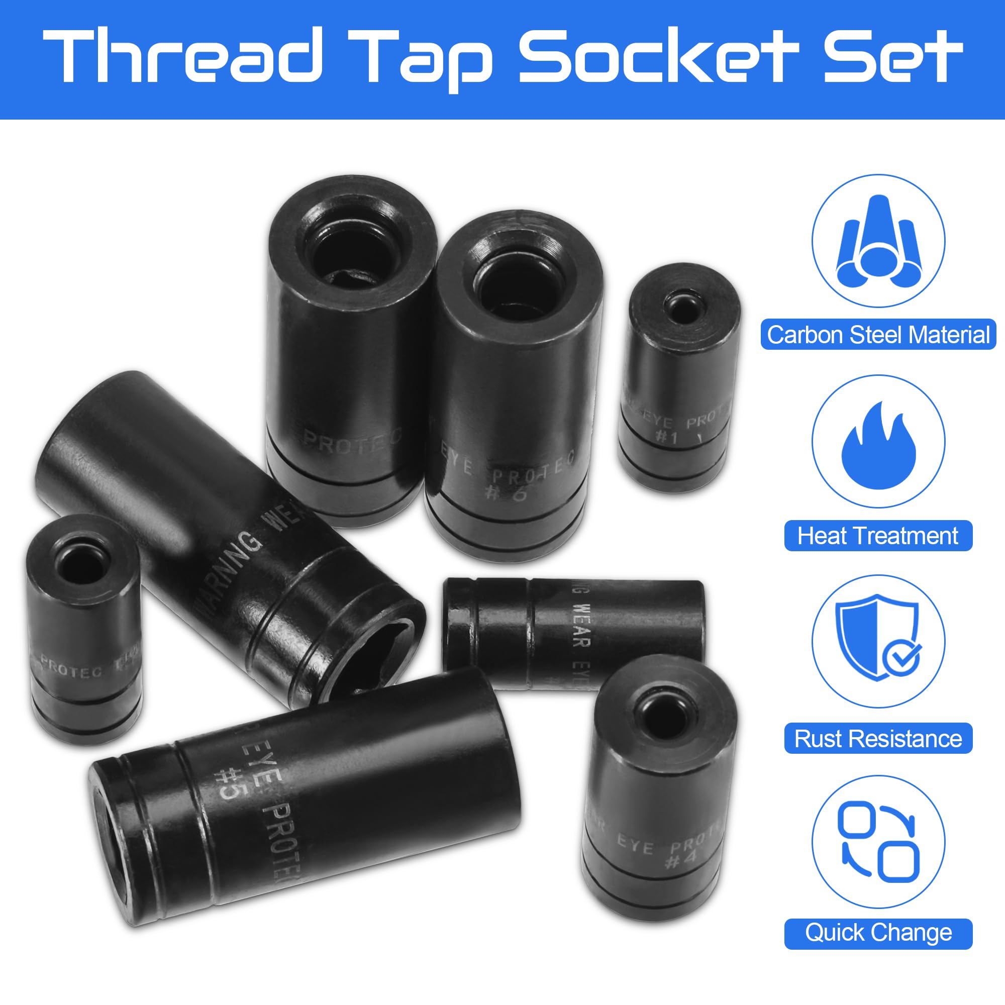 8PCS Thread Tap Socket Set - Image 3