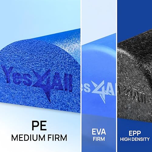 Miniatura 2 de Yes4All - Rodillos de espuma de polietileno de baja densidad, 12/18/24/36 pulgadas, para masaje muscular, yoga, ejercicios de la zona media y