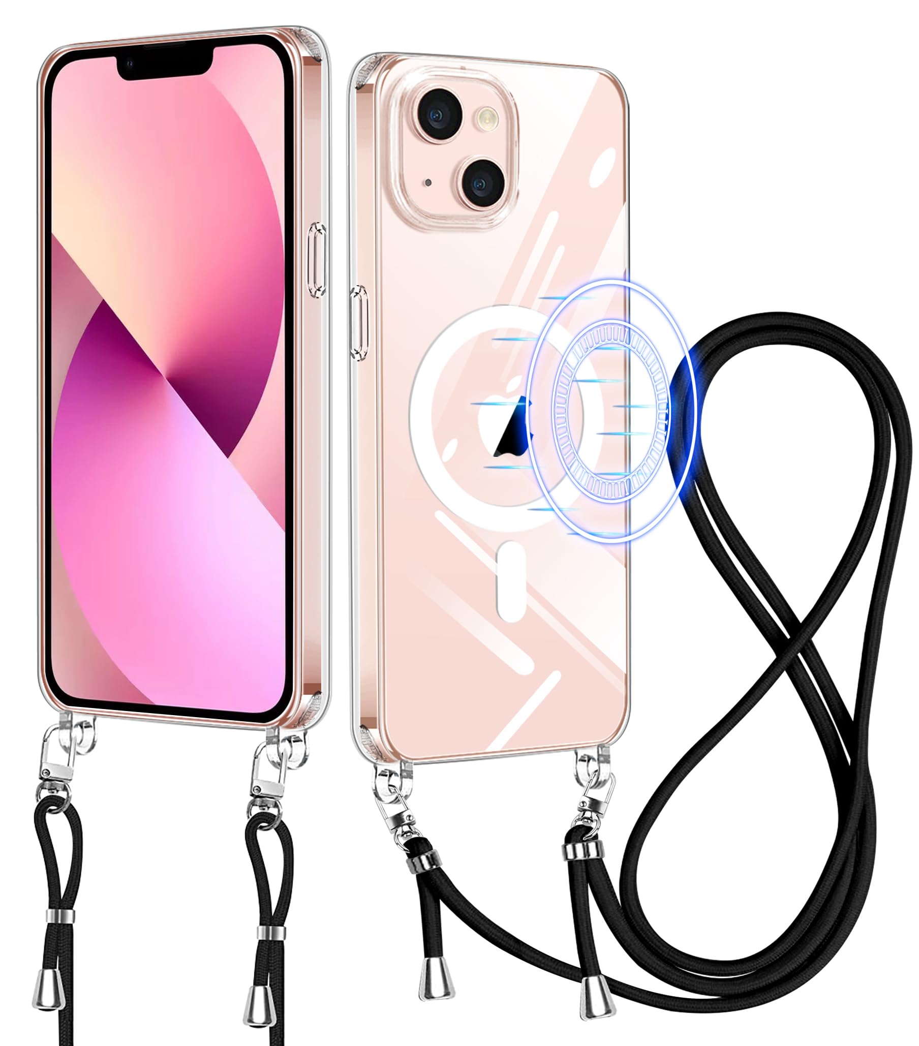 Amazon.co.jp: iPhone 12 mini 用 ケース クリア ショルダー iPhone 13 