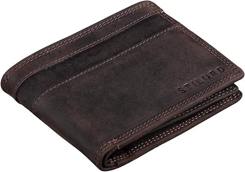 STILORD 'Jamie' Heren Lederen Tas Klein Schoudertas Vintage Handtas voor 9,7 inch iPad Moderne Schoudertasje voor Mannen Herentas Leer, Kleur:zamora - bruin