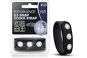 Puria Silicone 3 Snap Classic Adjustable Cock Ring Strap