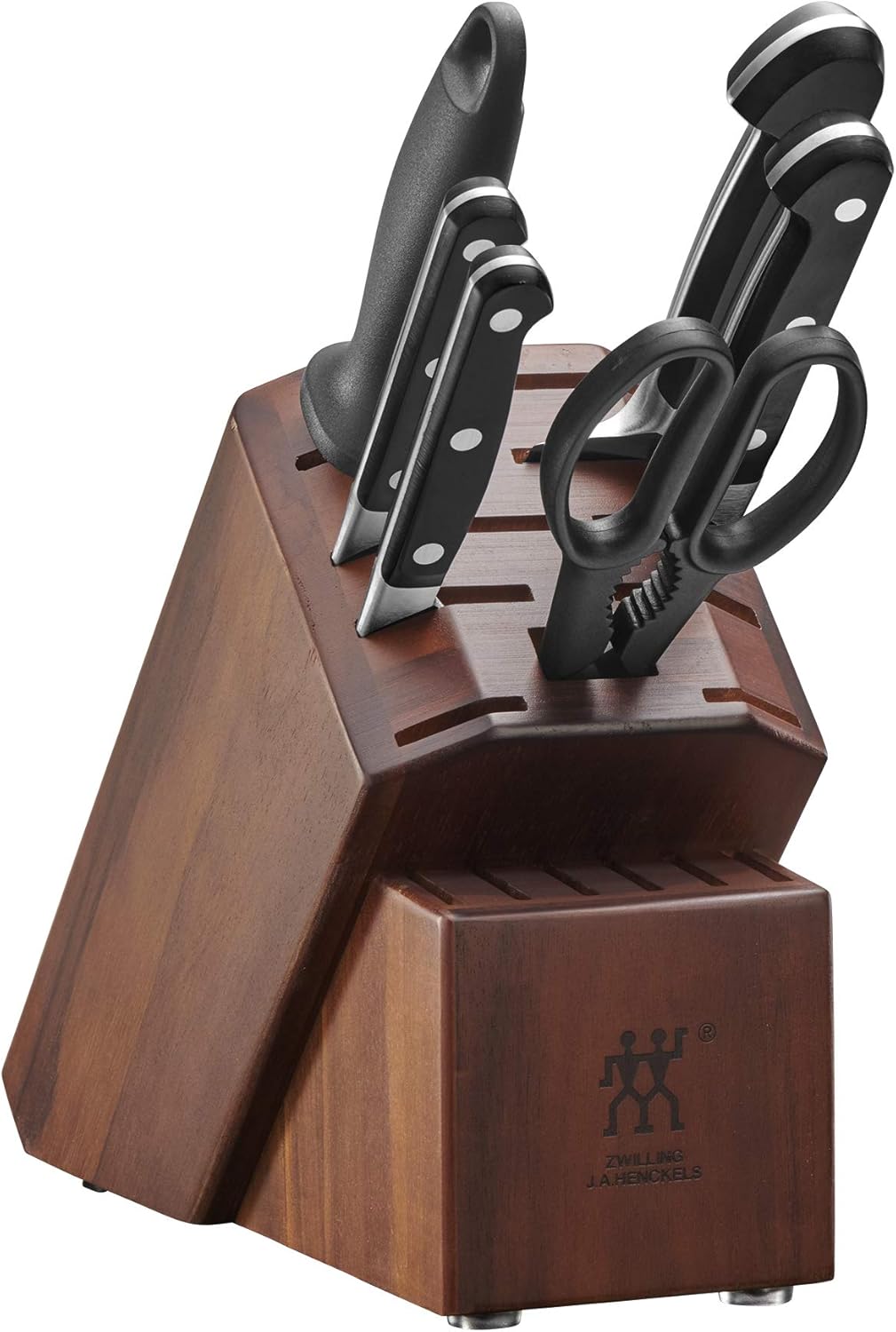 ZWILLING J.A. Henckels 7-pc ZWILLING Pro Knife Block Set, Black/Stainless Steel