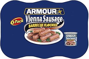 Libby's Vienna Sausages, Authentic Vienna Sausage in Mouthwatering BBQ Flavor, 4.6oz (Pack of 6)