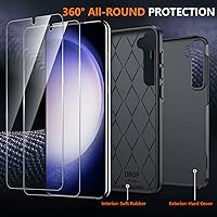 Vista 6 de SPIDERCASE Funda diseñada para Samsung Galaxy S23, [protección contra caídas de grado militar de 10 pies], paquete de 2