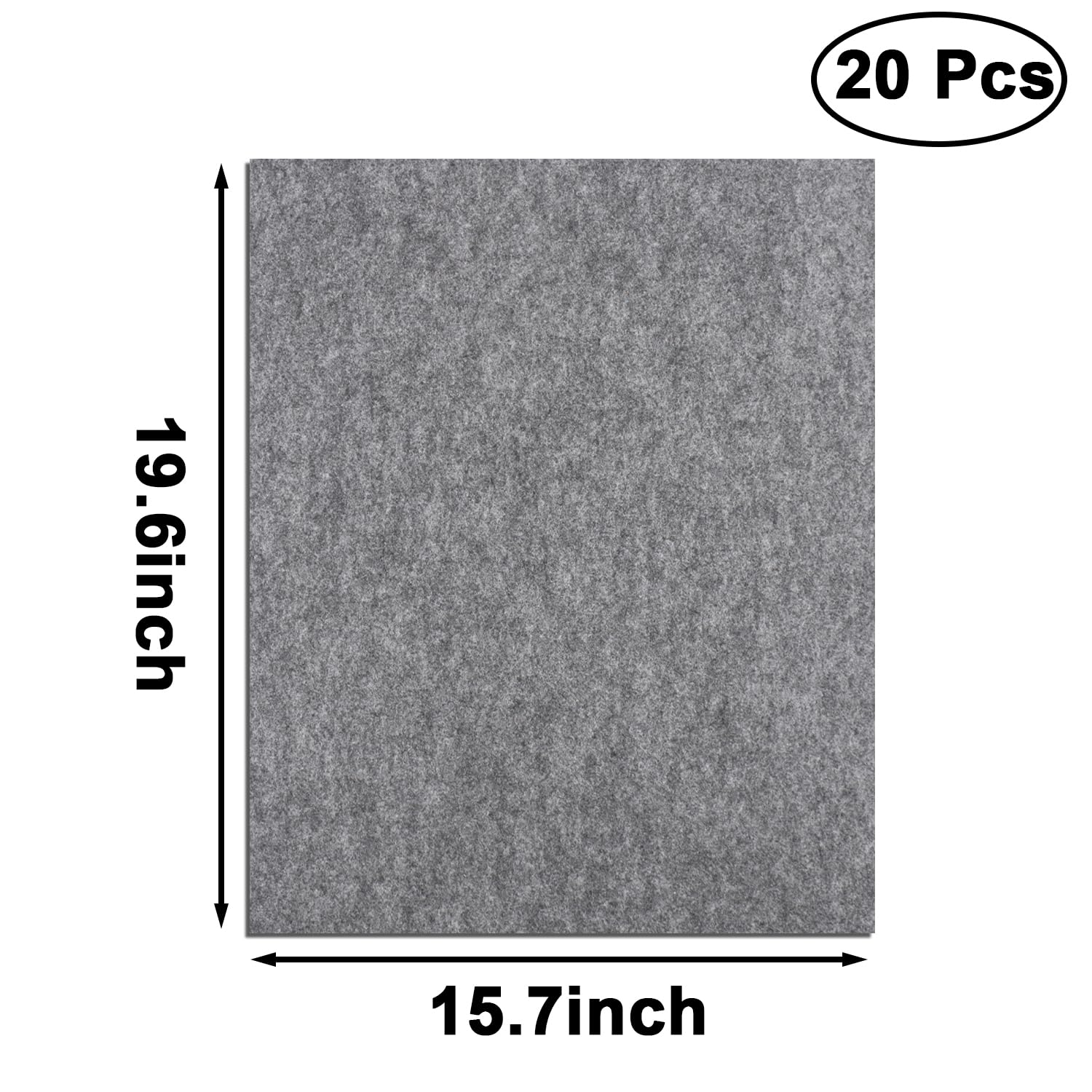 RUENXG 20-Pack Disposable Car Floor Mats 19 6 15 7 Inch Leak-Proof Heavy Duty Non-Woven Fabric for Car — view 2