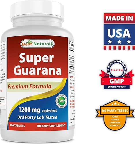 Miniatura 7 de Best Naturals Super Guarana 1200 mg 180 comprimidos