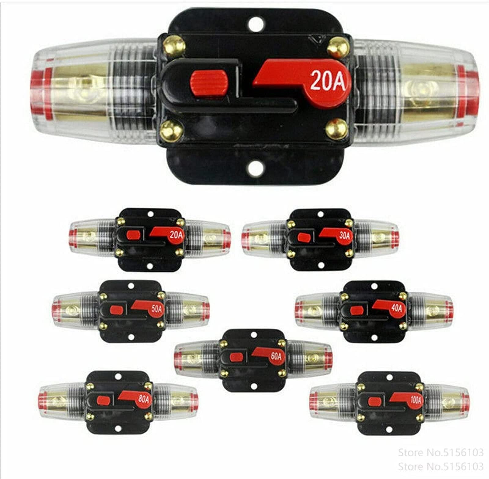 1 szt. DC ciężarówka samochodowa 12V-24V bezpiecznik stereo (100A)