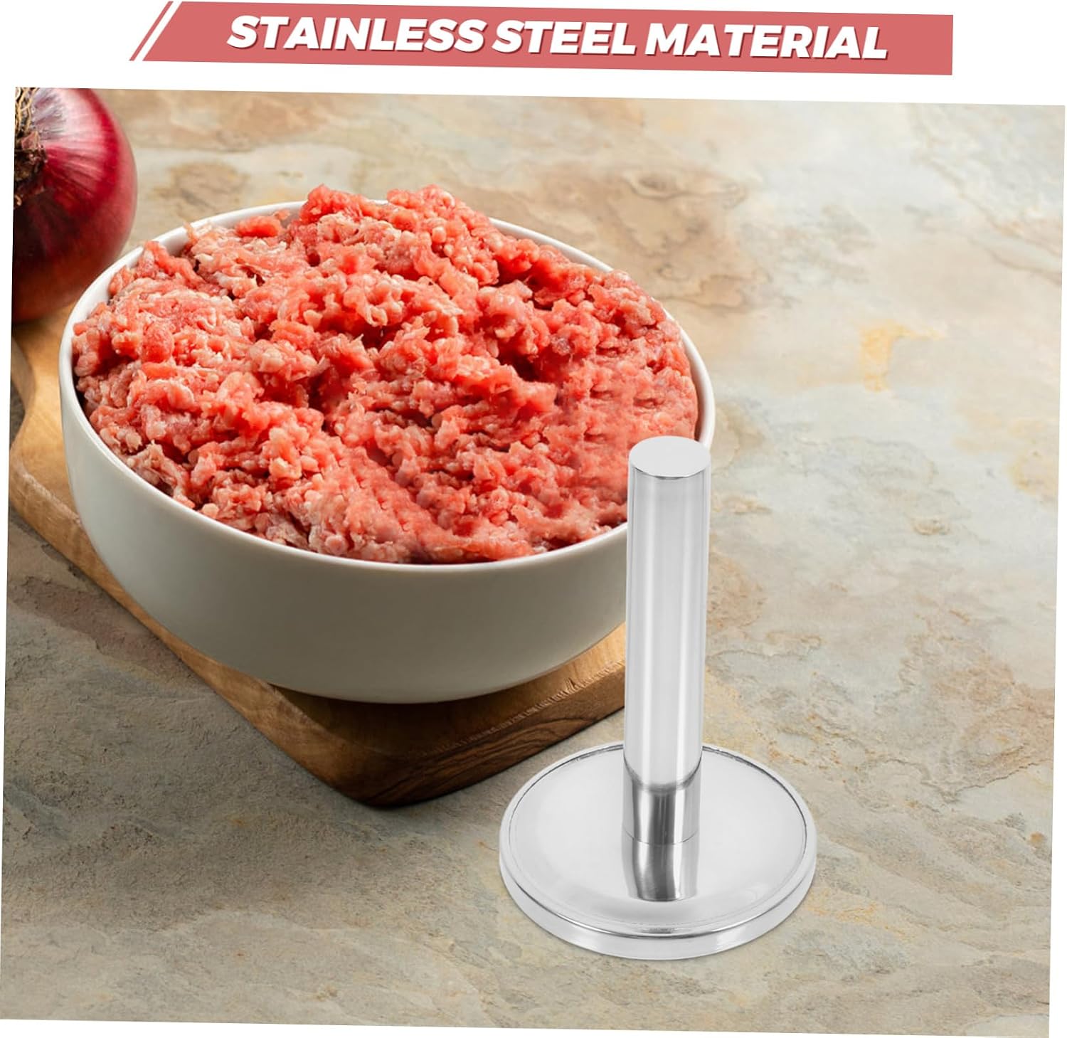 Meat Tenderizer Mallet Heavy Duty Kitchen Mallet for Chicken Meat Flattener Hammer Masher Kitchen Hammer Made of Steel Versatile Design