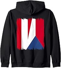 Austria Czech Flag Austrian Czech Republic Roots Zip Hoodie