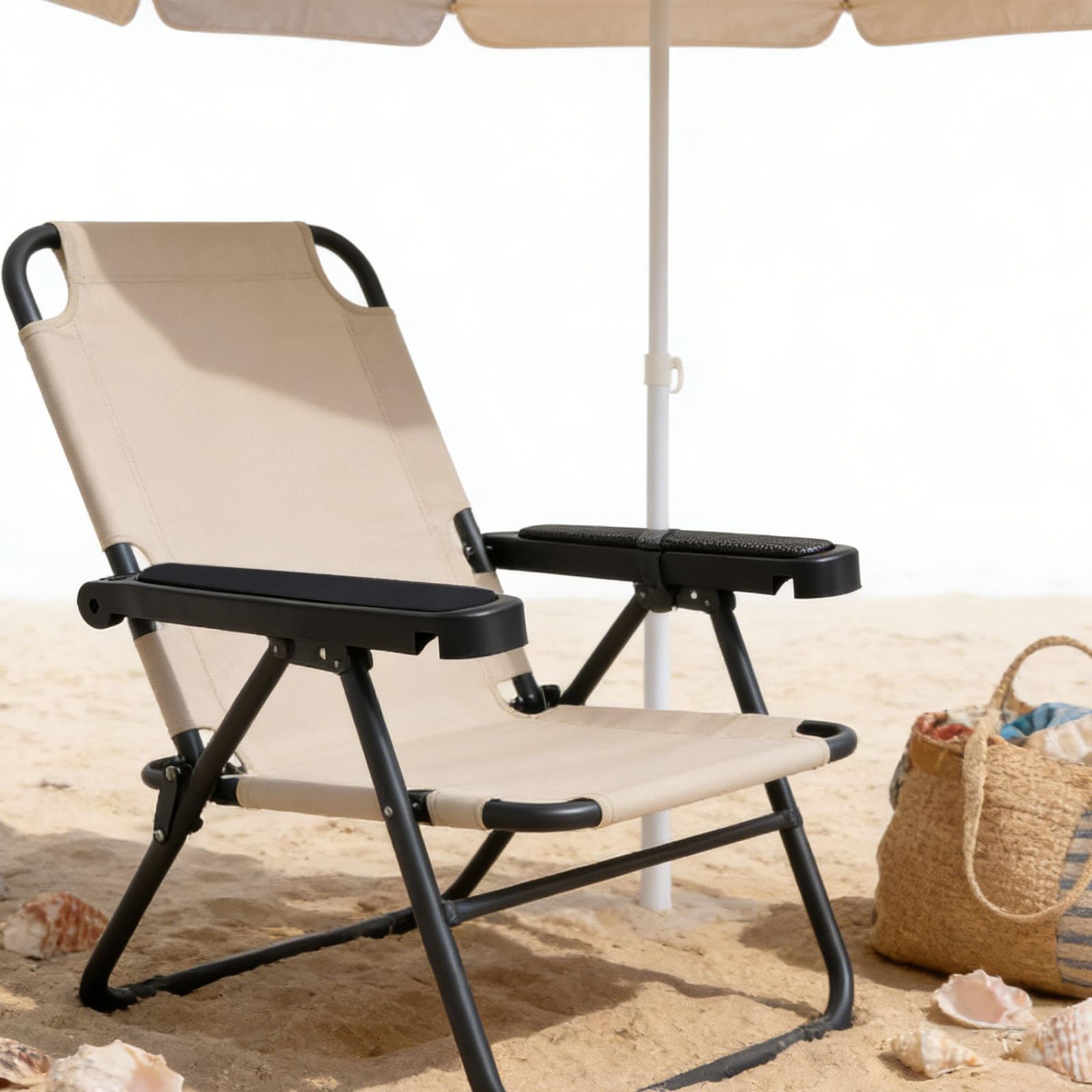 Apoyabrazos Acolchados para Silla de Playa Plegable 1 Par Tornillos Almohadilla Cómoda y Resistente para Repozos de Exterior y Oficina Reemplazo Aadjustable para