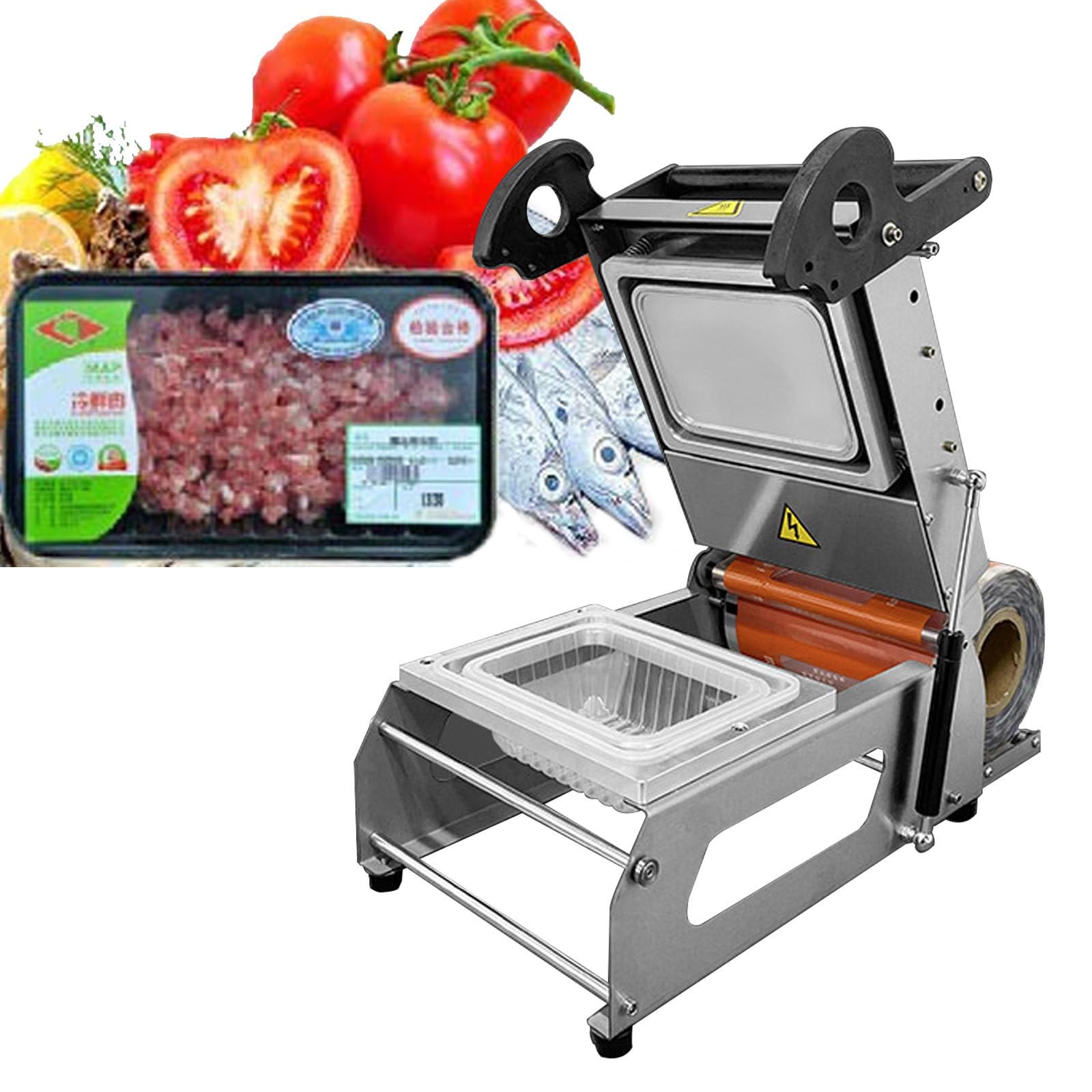 AYCDL Vacuum Sealer Machine, Sealer for Food Preservation,with Liquid/Moist/Dry Food, Hand Pressure Takeaway Box Sealing Machine,110v-320mm