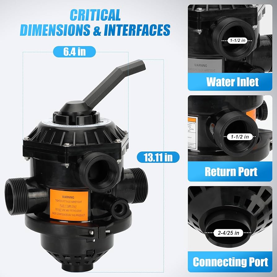 Amazon.com: 262506 1-1/2-Inch 6-Way Clamp Style Valve