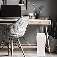 Vista 5 de Esdiplot - Cubo de basura de plástico de 3.5 galones con tapa abatible superior, tapa abatible delgada, papelera