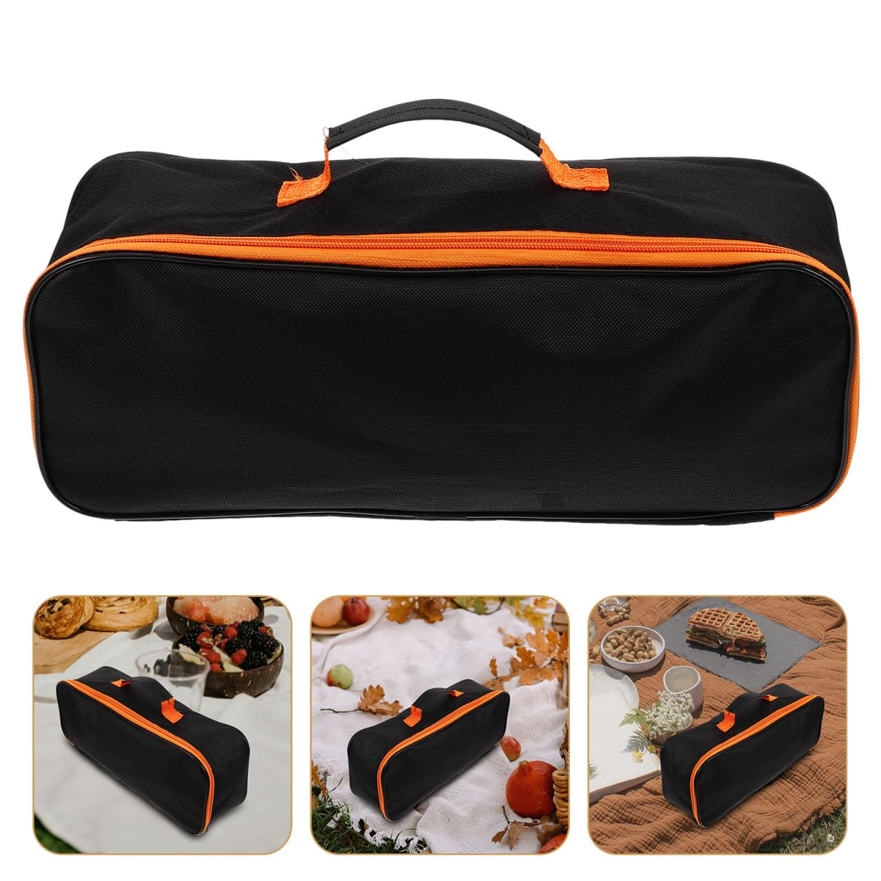 Mikikit Tragbare Grillutensilien Aufbewahrungstasche Aus Oxford 15.16X6.10X3.54In Für Camping Und Outdoor Mit Großem Fassungsvermögen Und Vielseitiger Nutzung Als Grillzubehör Organizer