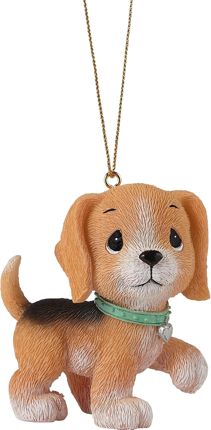 Precious Moments 226409 I Ruff You Beagle Resin Ornament, Multi