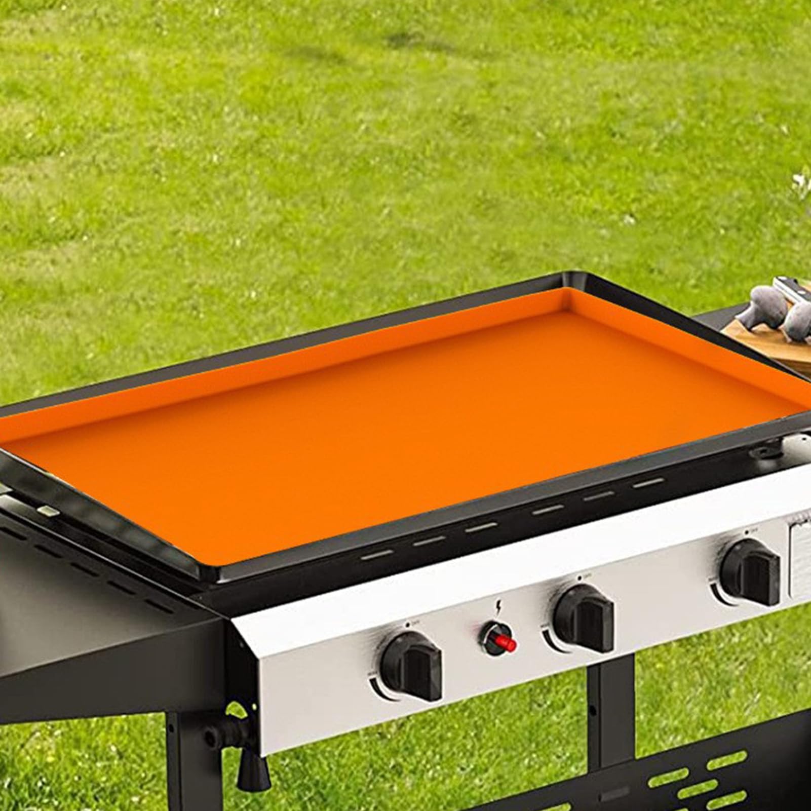 Tappetino in Silicone per Piastra, Tappetino Protettivo per griglia, Copertura Protettiva in Silicone Resistente alle Alte Temperature, tagliabile e Riutilizzabile, Adatta a