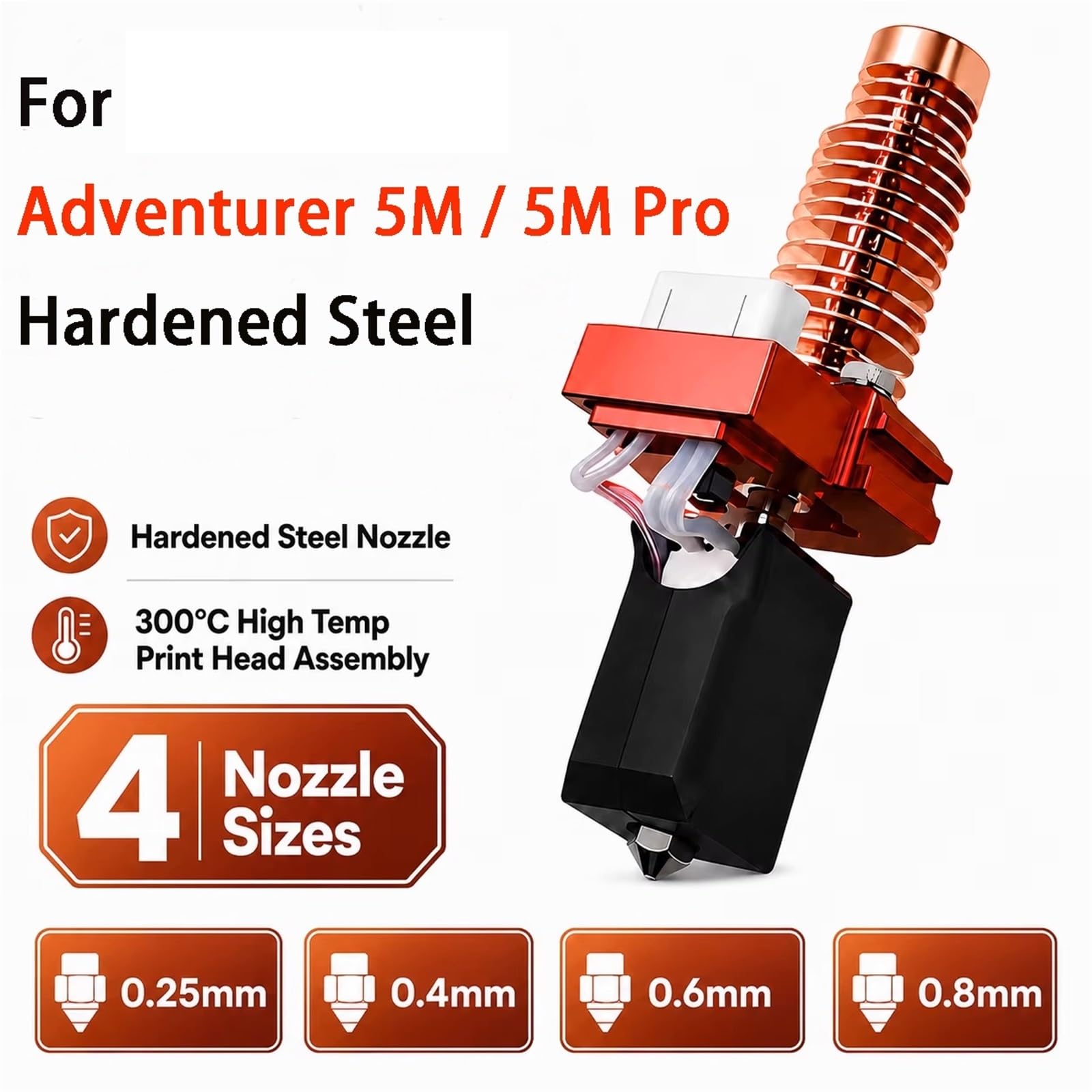 Compatible For FLASHFORGE Adventurer 5M/5M Pro, Kit Hotend En Céramique