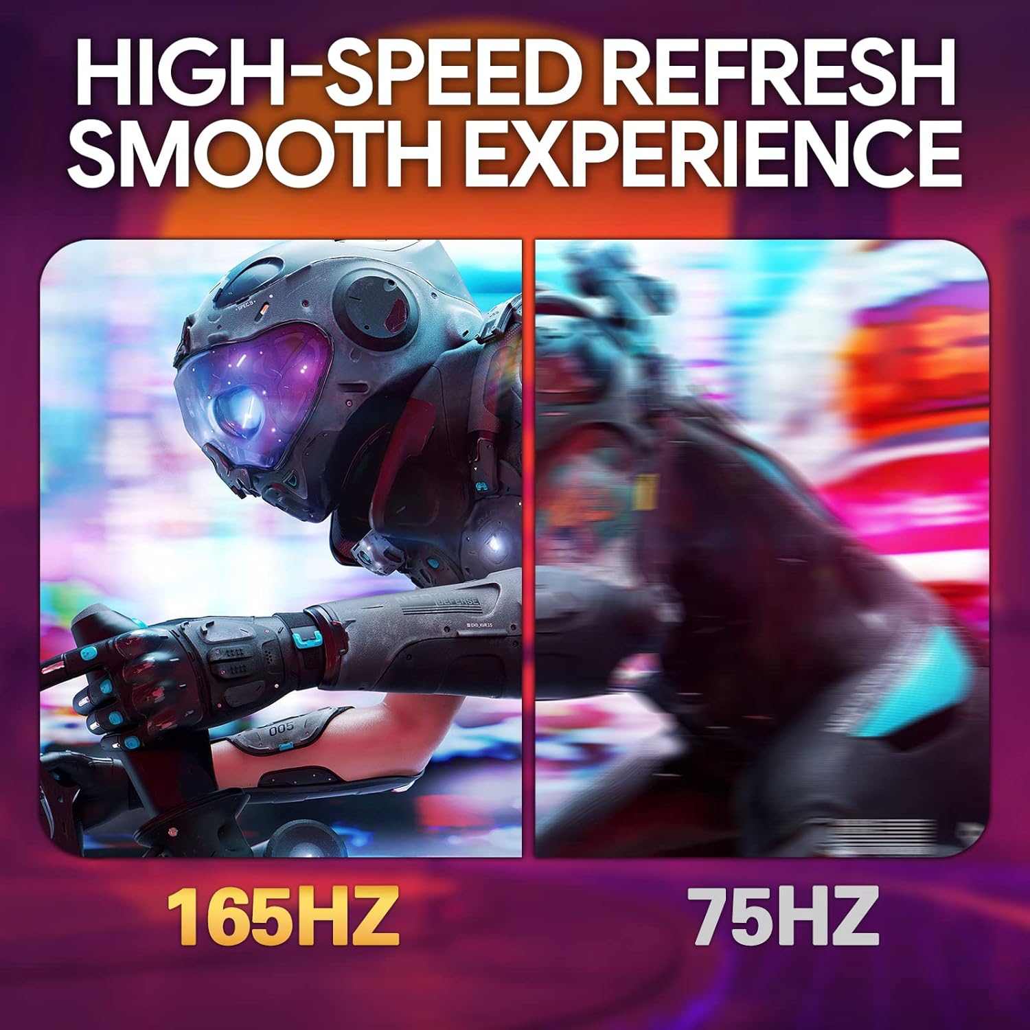 Davant view of the suevery SV240ZA monitor with its stand assembled.