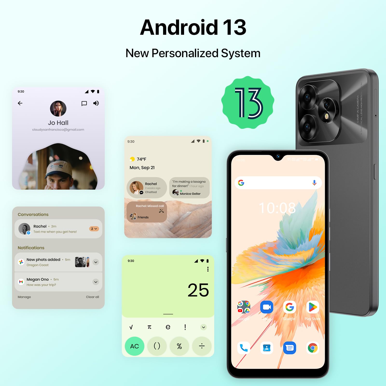 Amazon.com: UMIDIGI A15 Cell Phones 16(8+8)G+256G, Android 13