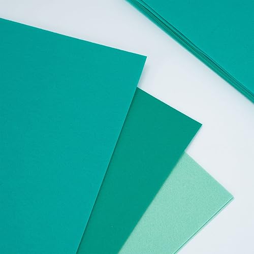 Miniatura 4 de Whaline Paquete de 18 hojas de tela de fieltro, suave, gruesa, turquesa, paquete de fieltro para manualidades, costura, proyectos de arte de