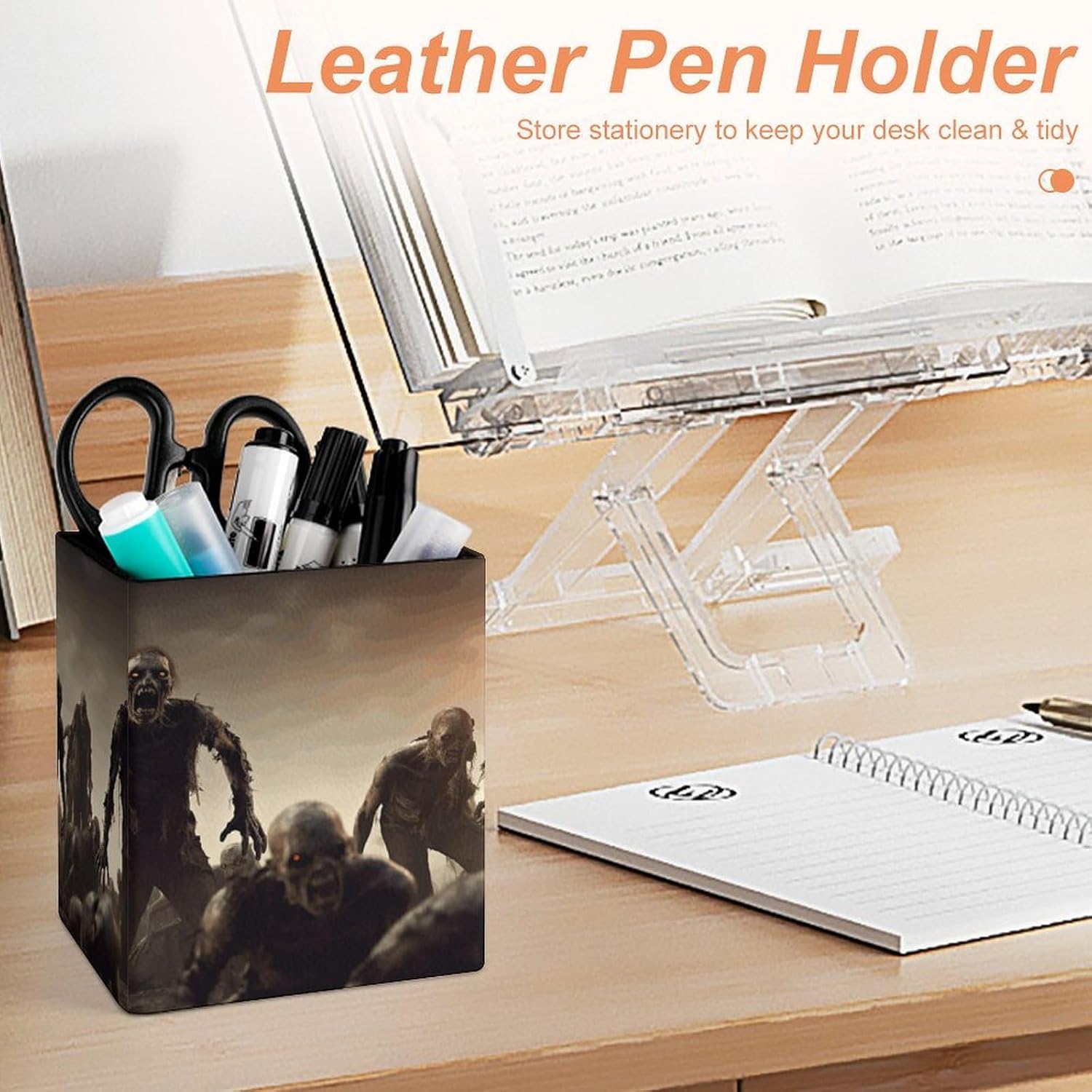 Pencil Holder for Office Supplies Zombie Desk Organizer image 4
