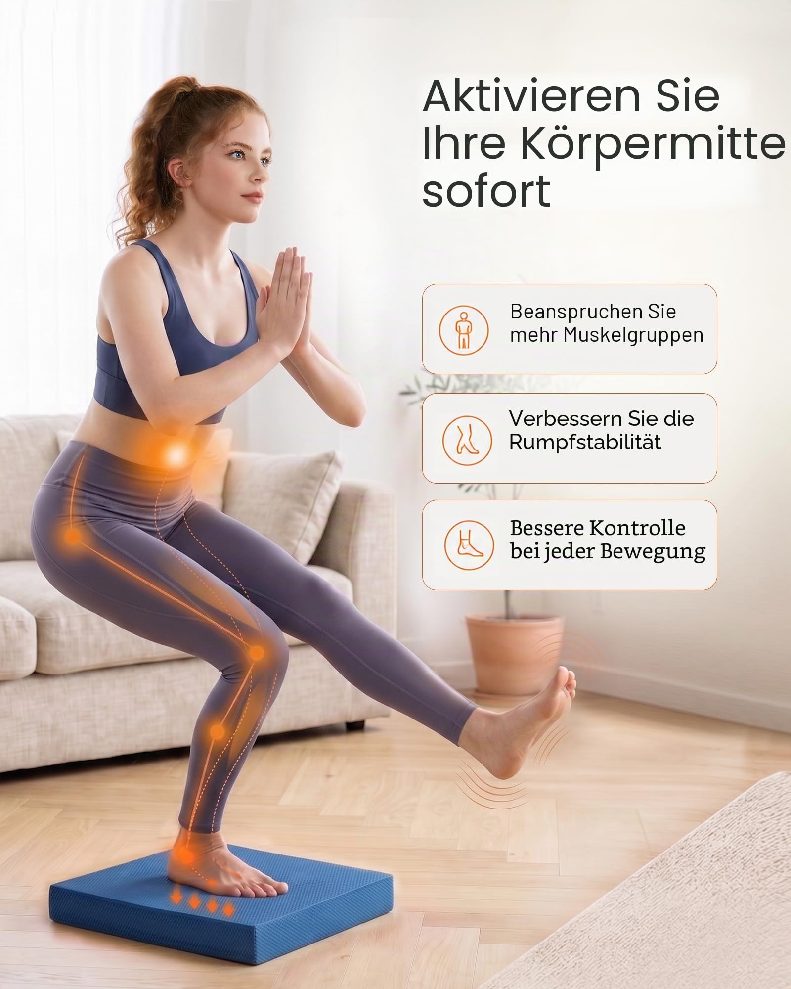 StrongTek Professional Foam Exercise Balance Pad.15.8" x 13" x 2", High Density TPE Schaum Kniepolster, rutschfest, wasserfest, für Balance Training, Physiotherapie, Yoga und mehr