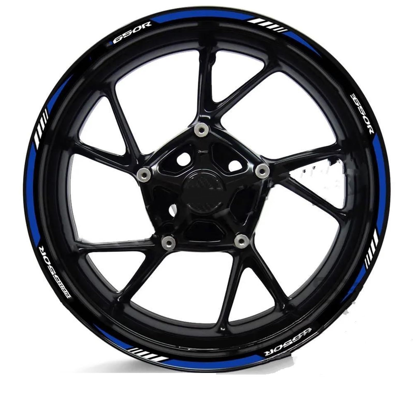 Motorcycle Wheel Rim Sticker Stripe Decals Tape for CB650R CB650 R CB 650R Motorbike(Color2)