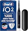 Oral-B iO2 Siyah ŞarjlıElektrikli Diş Fırçası, 1 Fırça Başlığı, Tek Şarjda 4 Haftaya Varan Kullanım, Seyahat Kabı