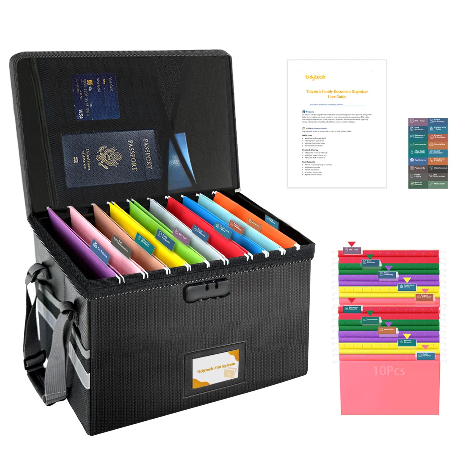 Amazon.com: Large Next of Kin Box Organizer with Smart Labels
