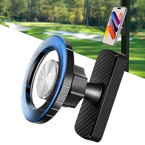 Magnetic Phone Holder for Golf Cart, Car, Gym & Home