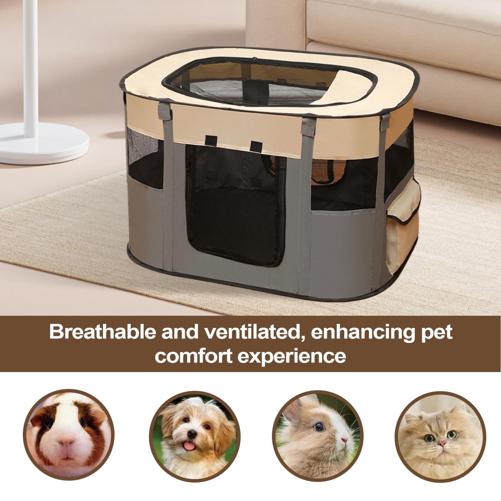 Tienda Perros Interior Casa Transpirable para Mascotas con Cama | Tienda Jaula Cama Para Gatitos Y Cachorros Para Cachorro Gatito Mediano Grande Exterior Hogar Piso Balcón Transportín