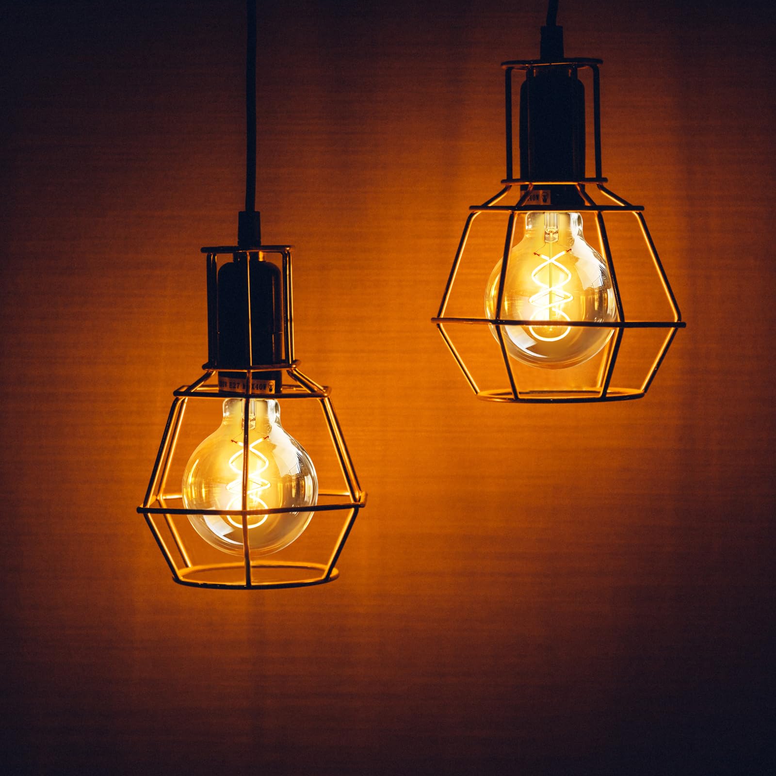 Żarówka LED E27, ciepła biel, ściemniana, 2200 K, Edison, vintage, 4 W, energooszczędna, filament retro, E27, żarówka, dekoracja do domu, kawiarni, baru, 6 sztuk (G80)