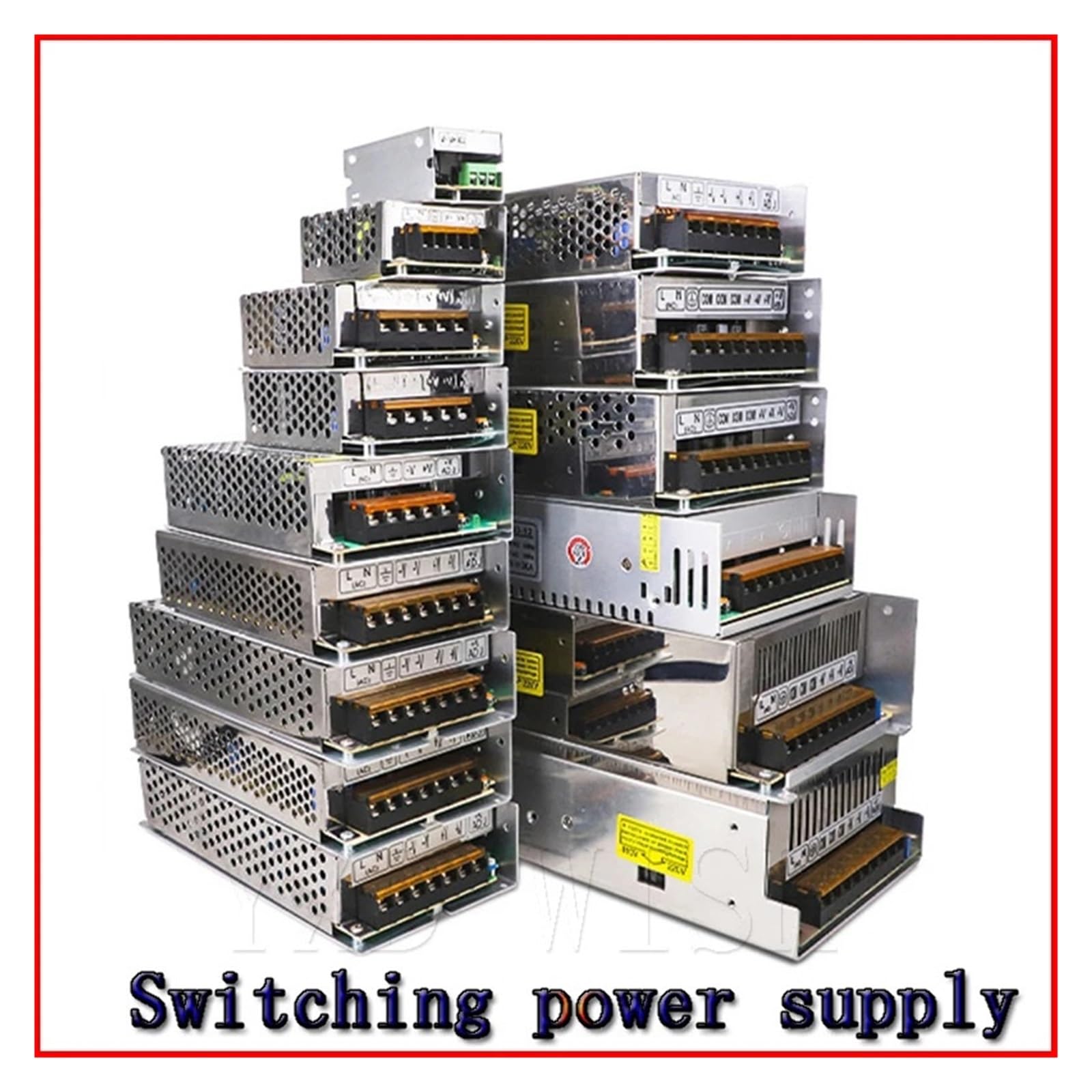 Zasilacz impulsowy, Zasilacz 3V 5V 9V 12V 15V 18V 24V 36V 1A 2A 3A 5A 6A 8A 10A 20A 50A zasilacz impulsowy 12 V Volt do 12 V AC-DC SMPS(50A)