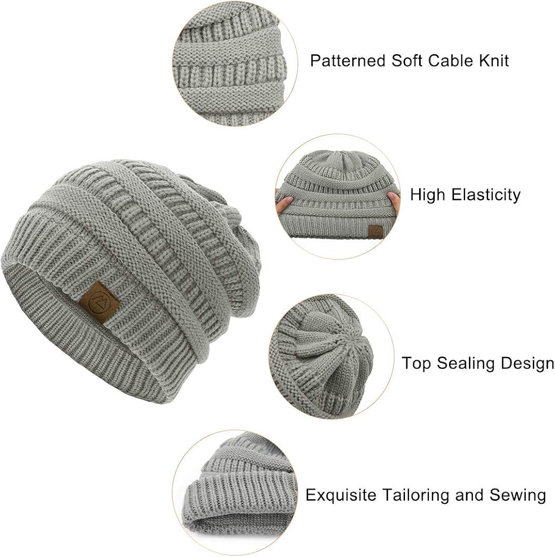 Durio Beanies Cozy Beanies for Women Winter Women's Skullies & Beanies Super Soft Black Beanie Hat Knit Black Beanie Women C Black&Dark Grey&Black Grey Mix&Black Mix One Size at  Women’s Clothing store